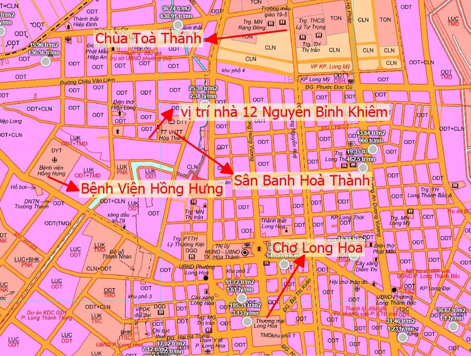 Đất Vườn 521m² Hòa Thành, Tây Ninh - Giá Đầu Tư 4.4 Tỷ