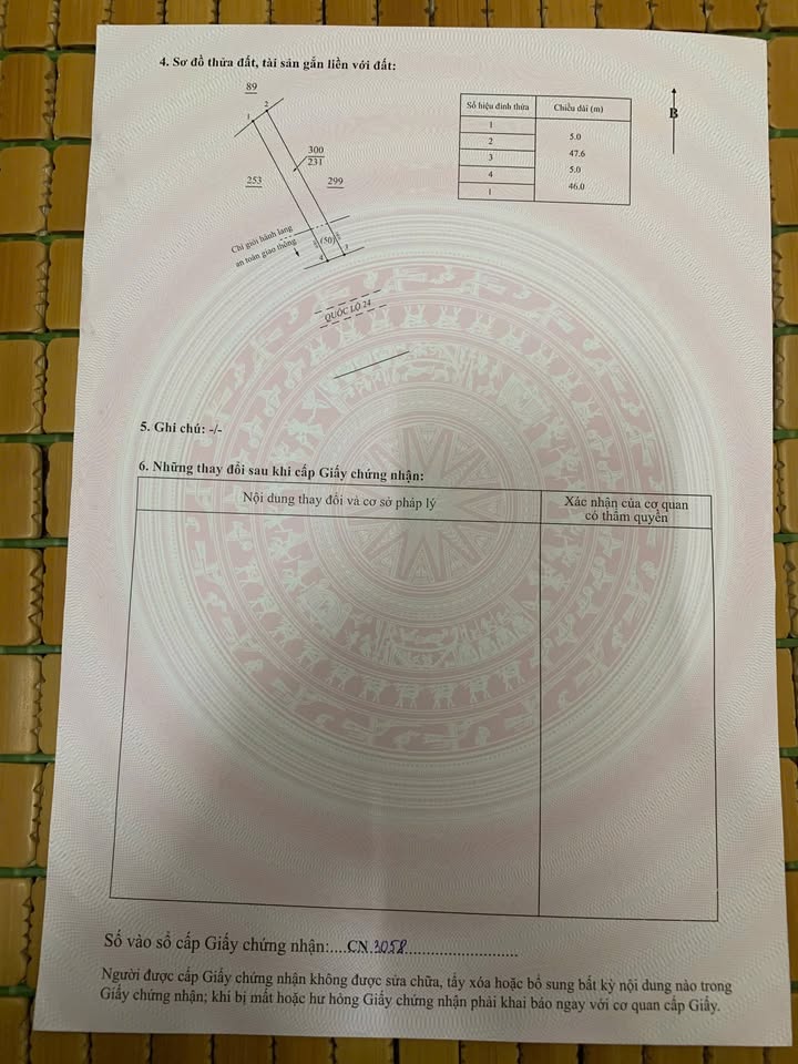 Đất nền Phổ Phong, Đức Phổ 100m² - Sổ sẵn, Hướng Nam Tài Lộc