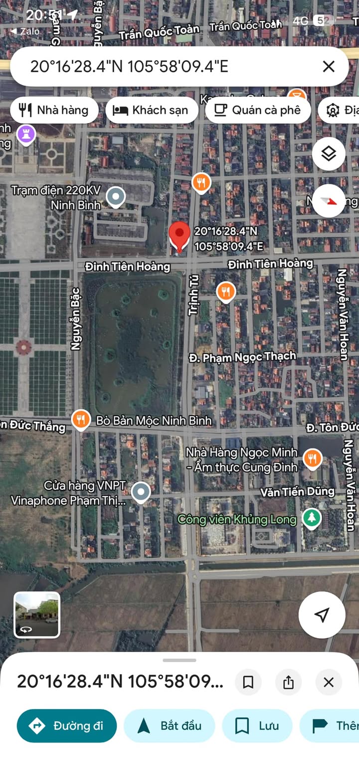 Đất nền Đinh Tiên Hoàng, TP Ninh Bình 160m² - Tiềm năng tăng giá vượt trội!