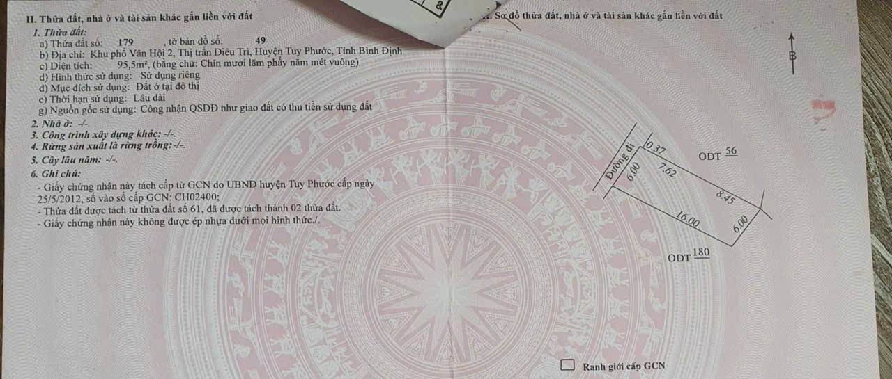 Nhà 95m² Thị Trấn Diêu Trì - Gần Ga, Chợ, Ô Tô Vào Tận Nhà - Giá 1.5 Tỷ