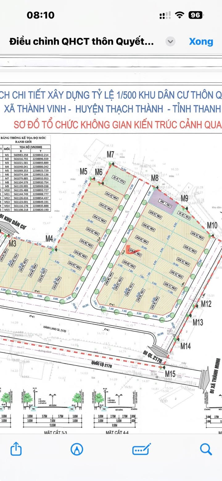 Đất đấu giá B04 Xã Thành Vinh, Thanh Hóa - 160m² Mặt tiền 8m