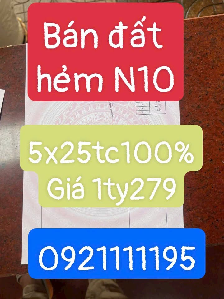 Đất Nền Tân An Buôn Ma Thuột 125m² - Thổ Cư 100% Pháp Lý Rõ Ràng