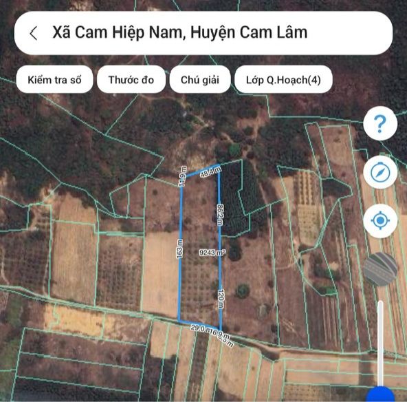 Đất vườn Cam Hiệp Nam Cam Lâm 9.200m² giá 2xx triệu/sào - Nghỉ dưỡng lý tưởng!