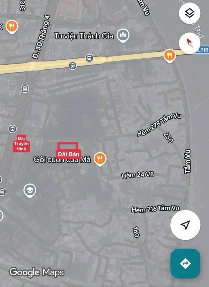 Bán Đất Nền Hẻm 278 Tầm Vu Ninh Kiều 166m² Giá 3.8 Tỷ - Sổ Hồng Sẵn