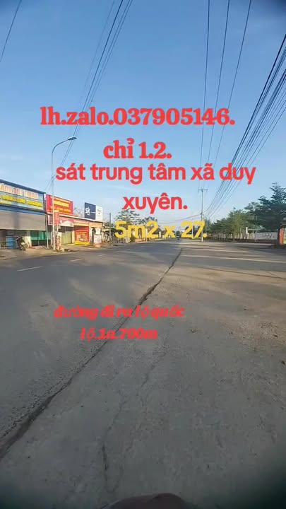 Đất Nền Duy Xuyên 103m² Giá 1.2 Tỷ - Sổ Đỏ Chính Chủ Trục Chính KCN