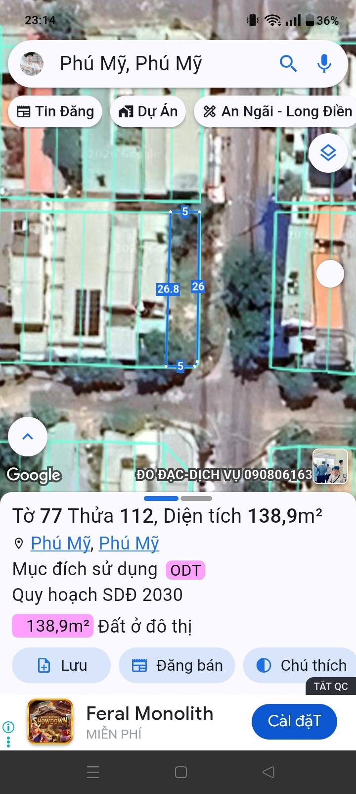 Đất Góc Phường Phú Mỹ BRVT - 130m² Kinh Doanh Đa Ngành - Giá Hơn 3 Tỷ