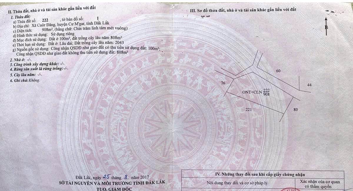 Đất nền Cuor Đăng, Cư M'gar 900m² - Tiềm năng tăng giá vượt trội!