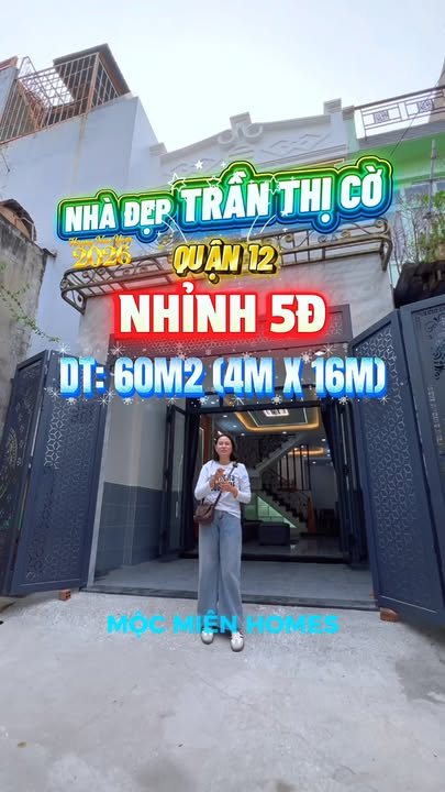 Nhà Phố Trần Thị Cờ, Q12 - 64m² Hẻm Xe Hơi - Giá Thỏa Thuận