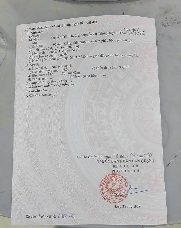 Nhà Phố Quận 1, TP.HCM 96m², 16 tỷ - Vị trí đắc địa, kinh doanh sầm uất!