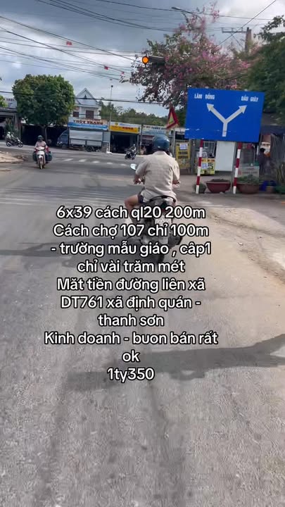 Đất nền Định Quán 234m² Sổ đỏ - Gần QL20, Dân cư sầm uất