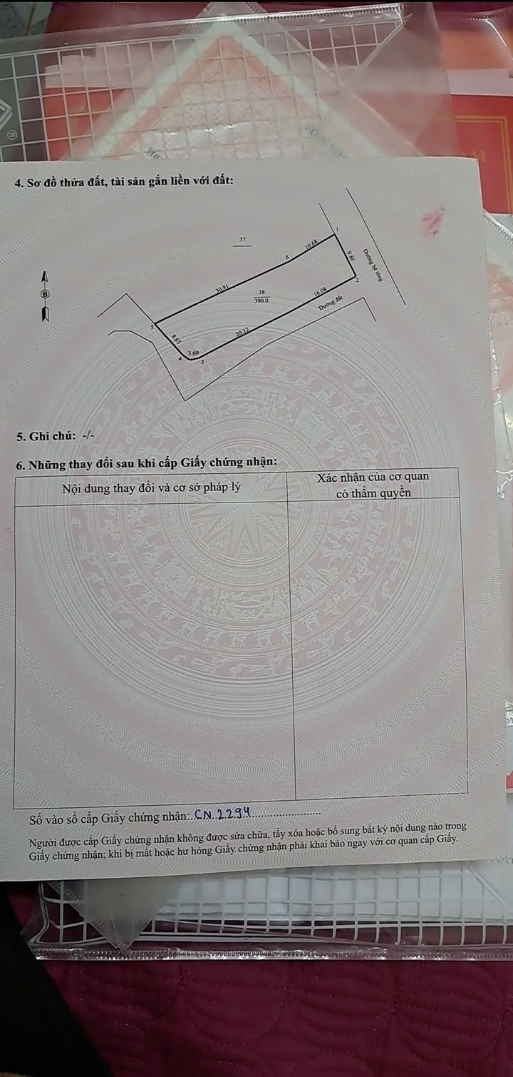 Đất thổ cư Phú Lại Yên Thủy 390m² - Sổ đỏ chính chủ, giá tốt