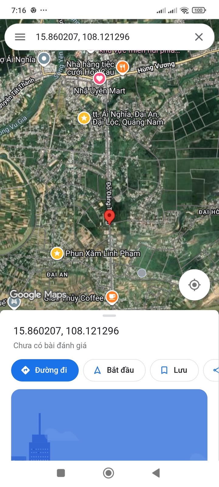 Bán đất mặt tiền Đại An, Ái Nghĩa 100m² giá 2.5 tỷ - Pháp lý rõ ràng!