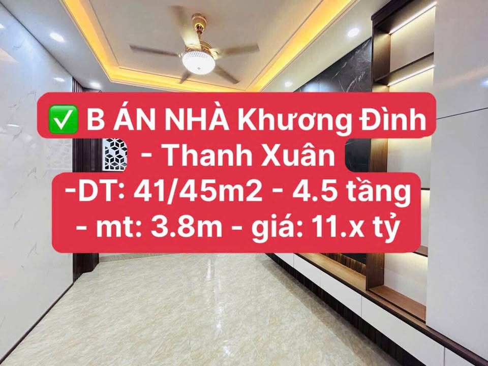 Nhà Riêng Khương Đình, Thanh Xuân 45m² giá 11.68 tỷ - Sẵn sàng ở ngay!