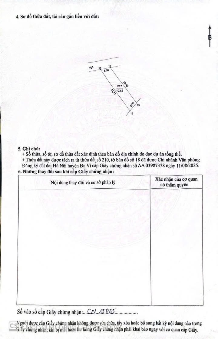 Bán đất thổ cư 103m² Cổ Đô, Ba Vì, Hà Nội - Giá 1.x Tỷ, Sổ đỏ sẵn sàng