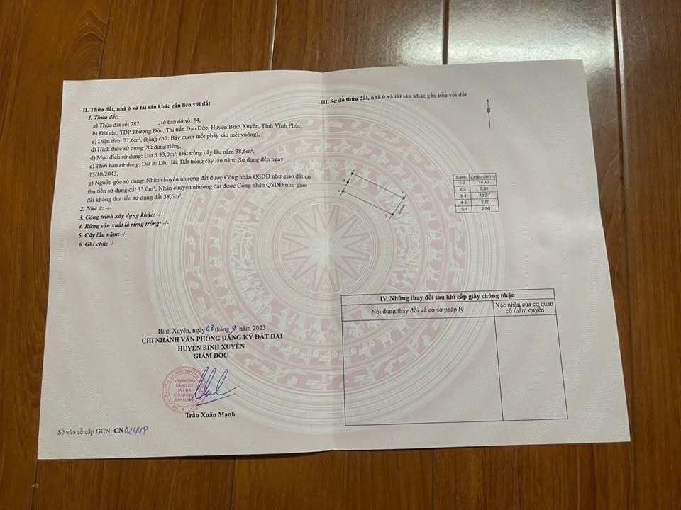 Đất nền Thượng Đức Đạo Đức 72m² - Tiềm năng tăng giá vượt trội!