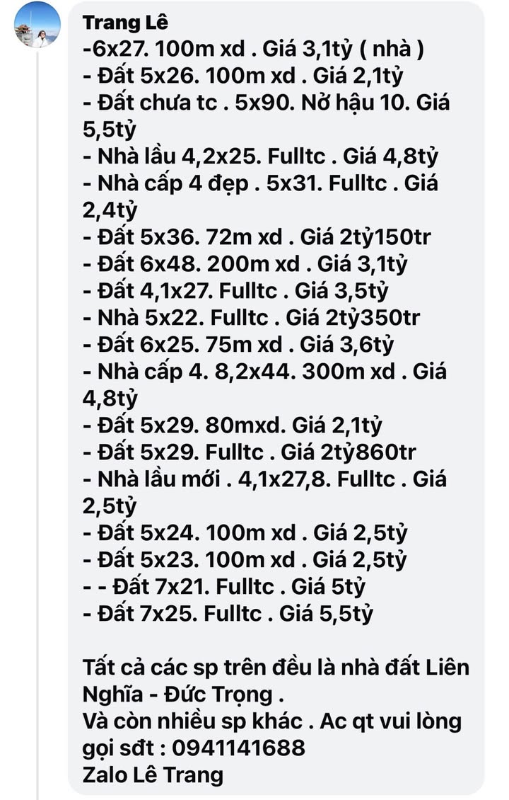Đất nền Thị trấn Liên Nghĩa, Đức Trọng 130m² - Tiềm năng tăng giá!