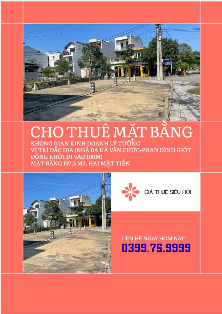 Mặt Bằng Kinh Doanh Huế - 200m² Tái Định Cư Lịch Đợi, Đối Diện Hải Sản Na