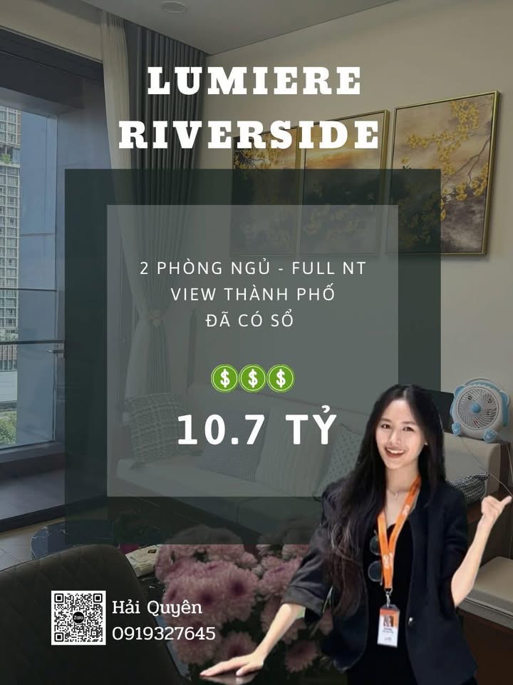 Căn hộ Lumiere Riverside Thảo Điền 73m² - Full nội thất cao cấp!