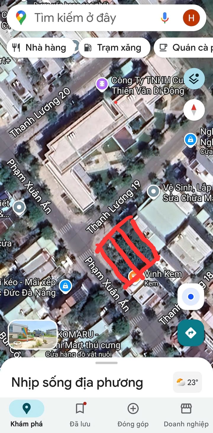 Đất nền Hòa Xuân Cẩm Lệ 395m² 32.4 tỷ - Vị trí đắc địa sinh lời cao