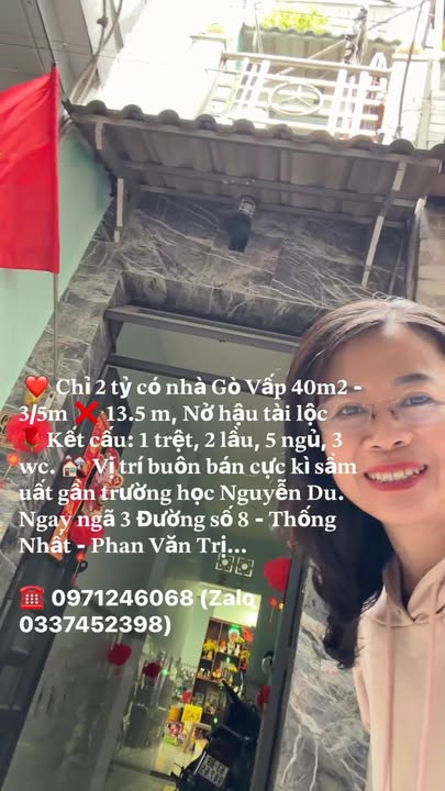 Nhà Gò Vấp 40m² - 2 Tỷ - Nở Hậu, Kinh Doanh Sầm Uất