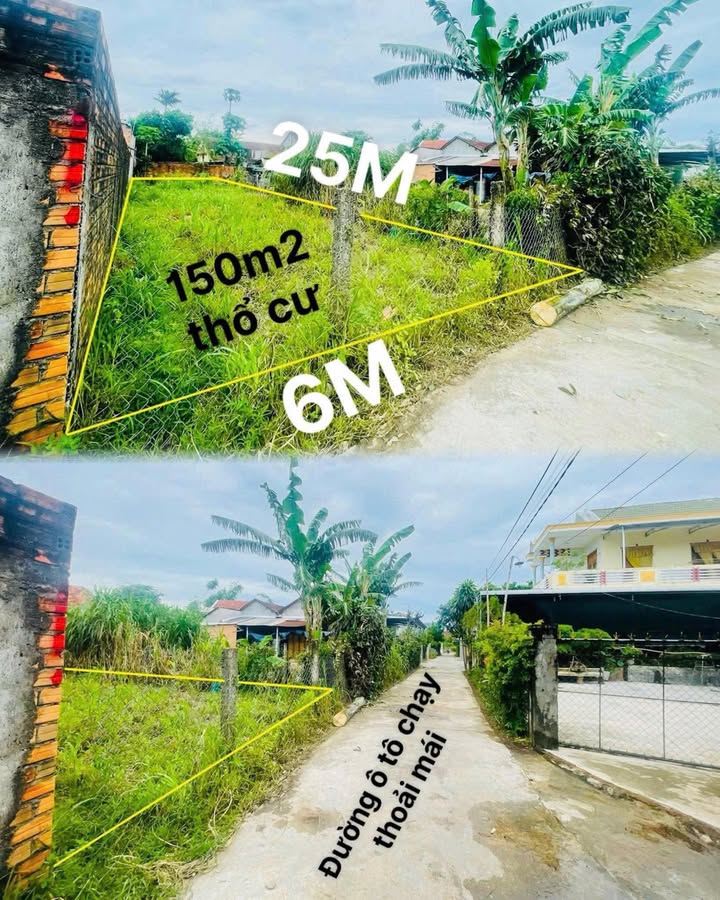 Đất nền Tây Hòa Phú Yên 150m² giá 430 triệu - Sổ đỏ chính chủ!