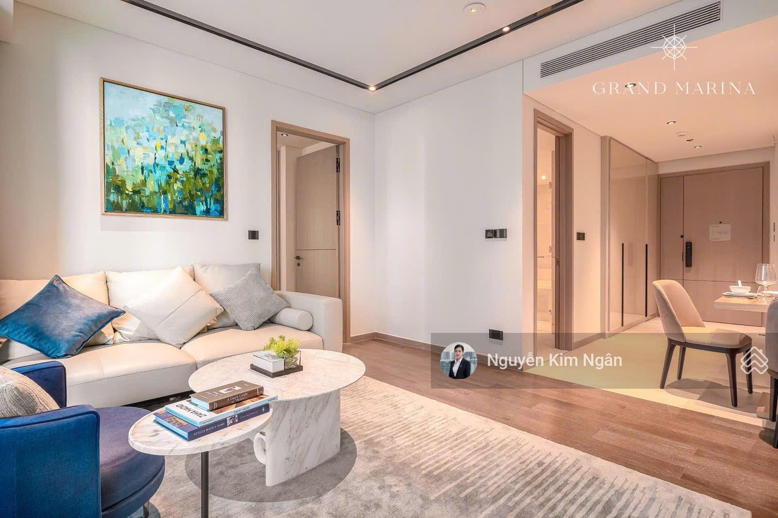 Cho thuê căn hộ Grand Marina Saigon 58m² - View Metro, 40tr/th, Tặng Phí Quản Lý