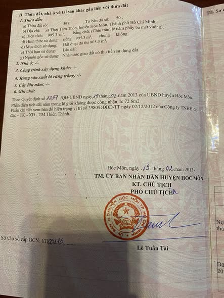 Đất thổ cư 978m² Phạm Thị Giây, Hóc Môn - Sổ đỏ chính chủ!