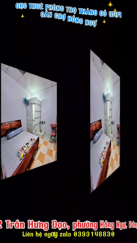 Phòng trọ Trần Hưng Đạo, Hồng Ngự - Sẵn sàng ở ngay!