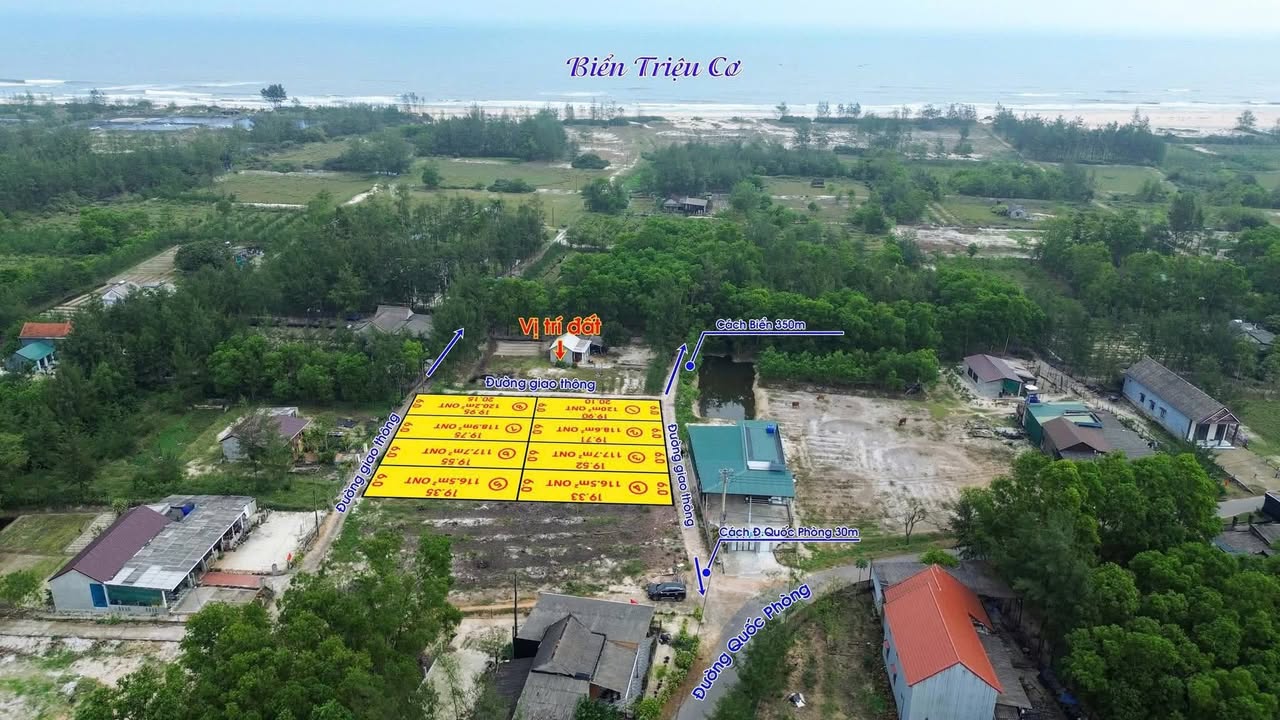 Đất Biển Triệu Cơ, Quảng Trị - 120m² Giá Đầu Tư Chỉ 2xx Triệu