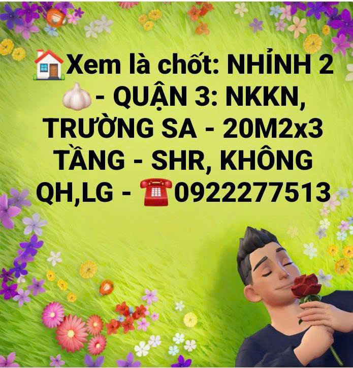 Nhà Chính Chủ 20m² 3 Tầng, P.12A Quận 3 - Sổ Hồng Riêng