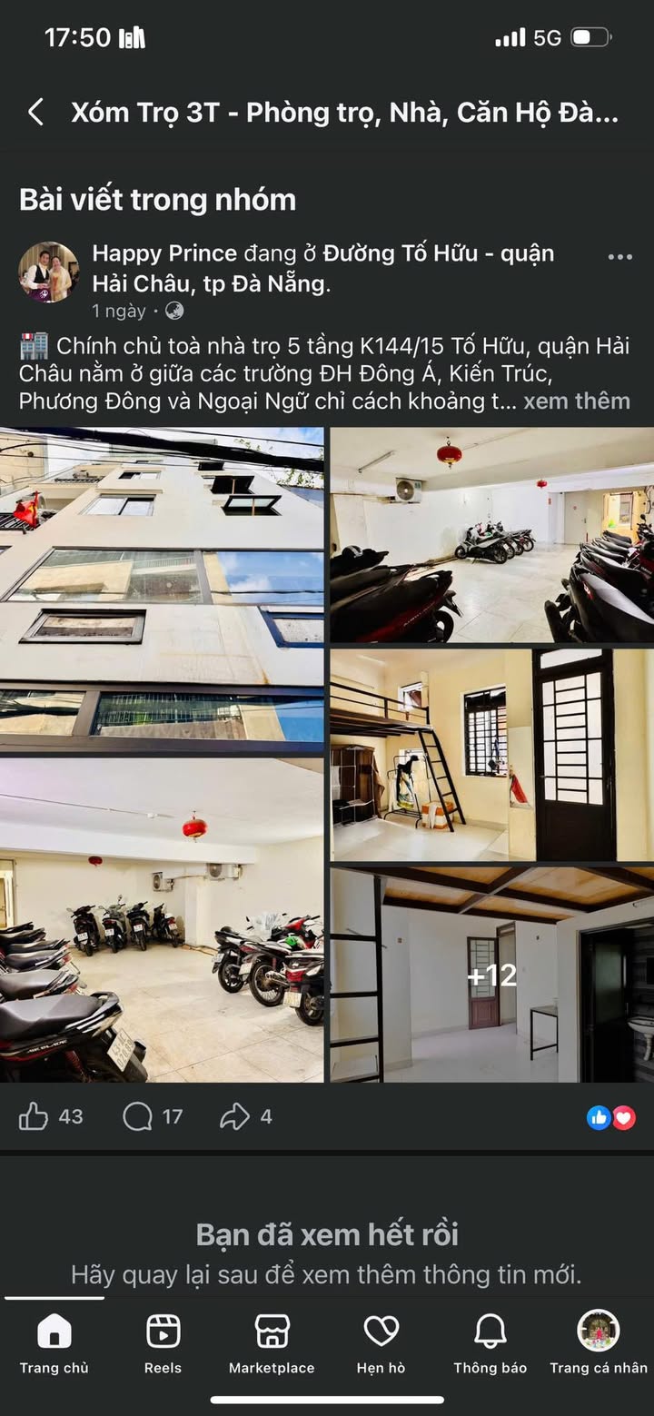 Thuê Căn Hộ Tố Hữu Hải Châu 2-3.5 Triệu - An Ninh 24/7!