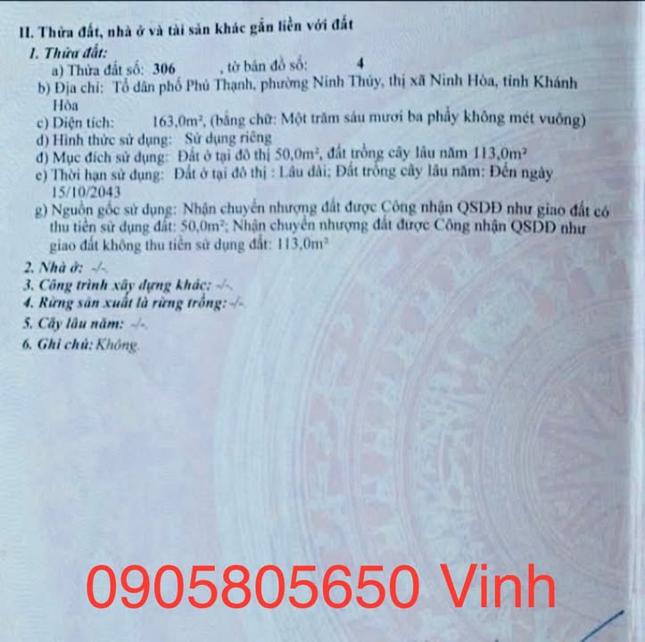 Đất nền 164m² cách Biển Dốc Lết 50m - Kinh doanh thuận lợi