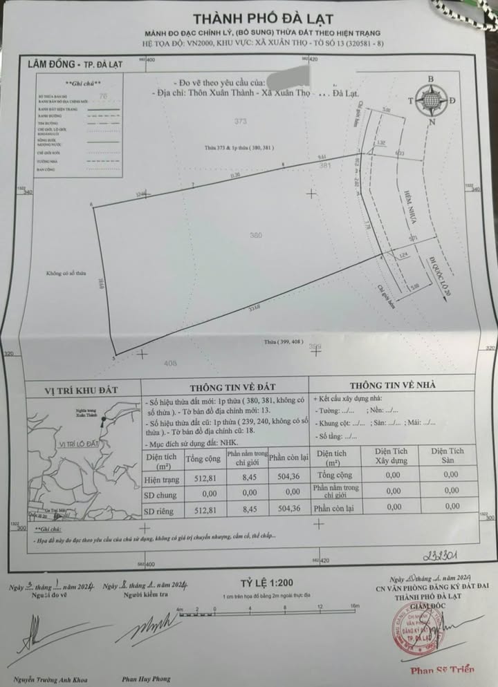 Đất nền Xuân Thọ, Đà Lạt 504m² giá 2.2 tỷ - Sổ đỏ chính chủ!