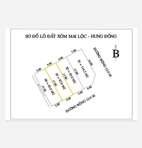 Đất nền Mai Lộc Hưng Đông 85m² giá 3.45 tỷ - Sổ đỏ chính chủ