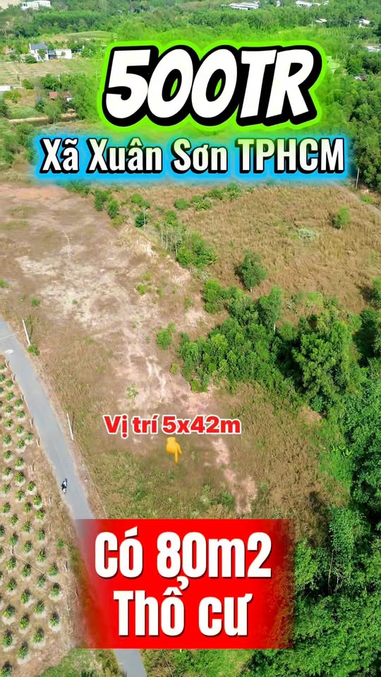 Đất nền Xuân Sơn Châu Đức 210m² giá 500 triệu - Sổ đỏ chính chủ!