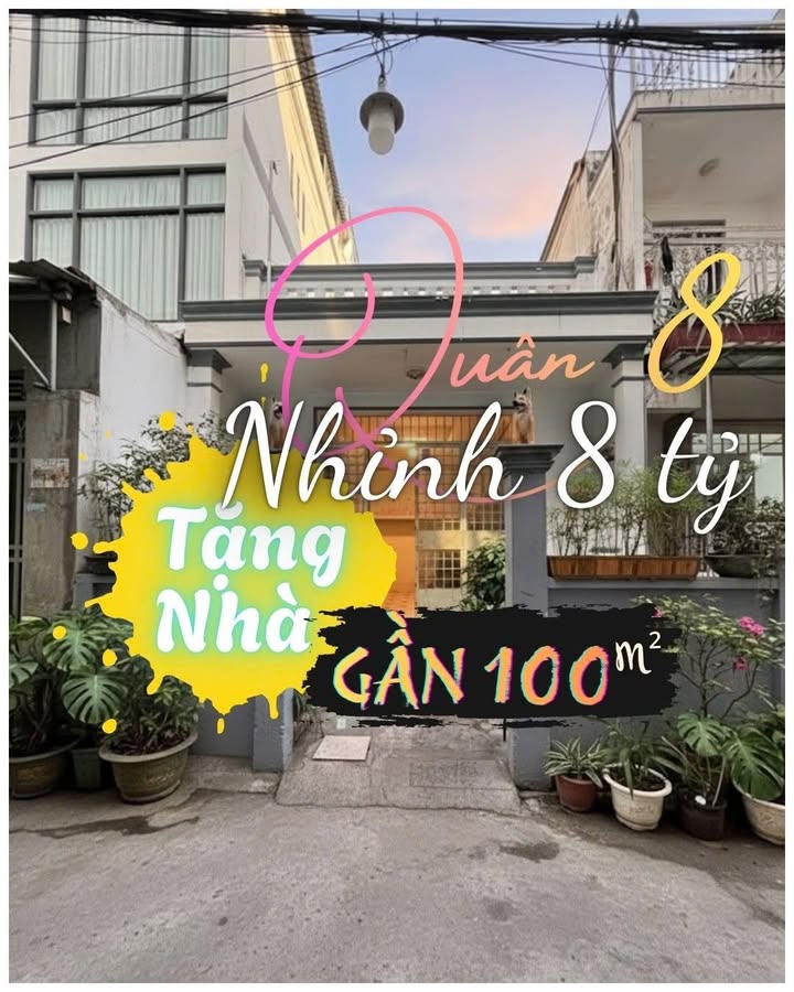 Nhà Chính Chủ Q.8 - Đất 96m² Gần Cầu Chữ Y, Giá 8 Tỷ
