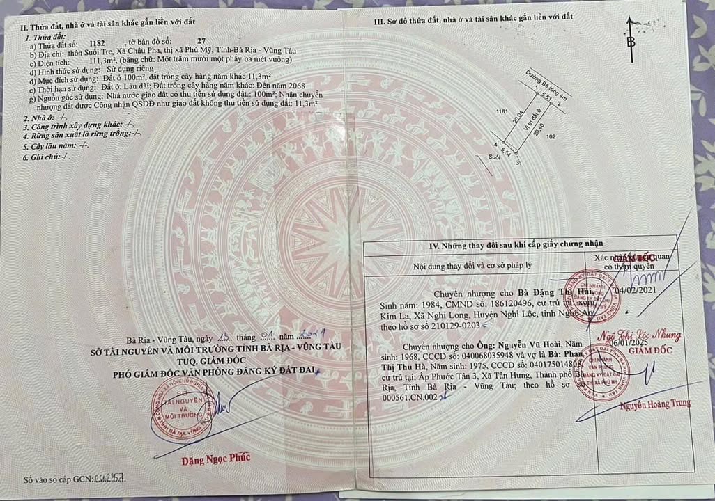 Đất nền Châu Pha, Phú Mỹ 120m² - Sổ đỏ chính chủ, 100% thổ cư!