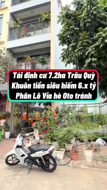 Đất tái định cư Trâu Quỳ, Gia Lâm 6.x tỷ - Vỉa hè ô tô tránh!