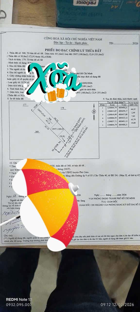 Đất nền An Linh, Phú Giáo 450m² - Pháp lý rõ ràng, tiềm năng tăng giá!