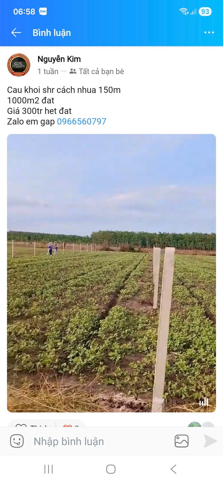 Đất nền Xã Cầu Khởi, Tây Ninh 1000m² chỉ 260 triệu - Tiềm năng tăng giá!