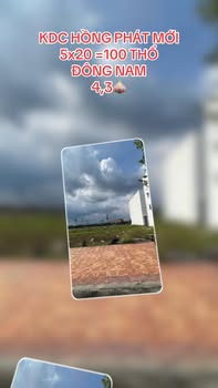 Bán Nền Đẹp KDC Hồng Phát Mới, Cần Thơ - 100m², Sổ Hồng Thổ Cư