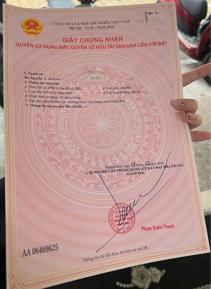 Đất nền Phước Đồng Nha Trang 240m² - Sổ đỏ chính chủ!