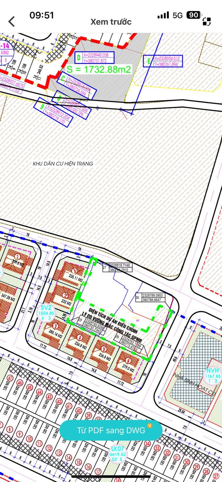 Đất nền KĐT Kim Long Đông Triều 120m² - Giá F0 1.8 tỷ