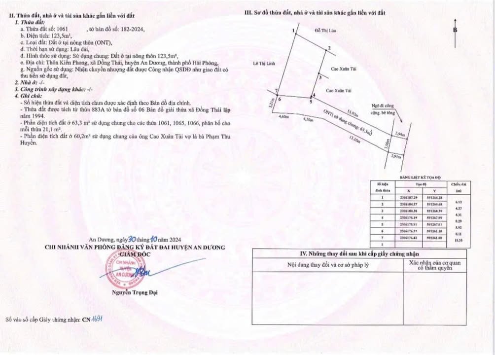 Đất nền Kiến Phong 60m² - Sổ đỏ chính chủ, ô tô vào tận đất