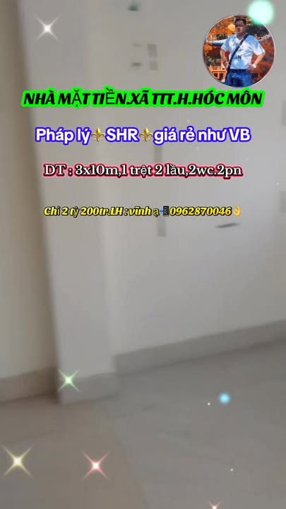 Nhà 30m² Hóc Môn - Sổ Hồng Riêng - 2 Tỷ 2