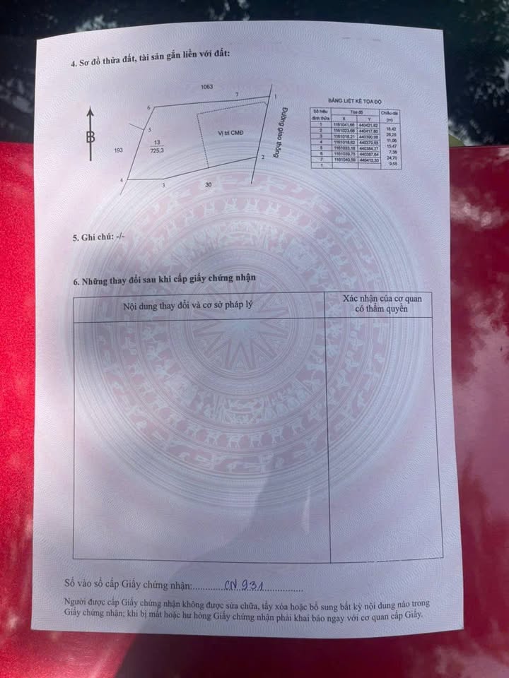 Bán Đất Biệt Thự 725m² P.Long Tâm, Bà Rịa - Sổ Hồng Riêng, Tách 3 Lô