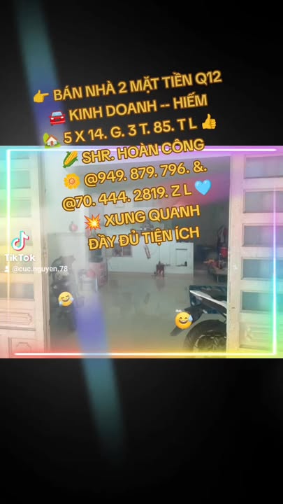 Bán nhà mặt tiền Hà Huy Giáp Q12 70m² giá 3.85 tỷ kinh doanh đỉnh