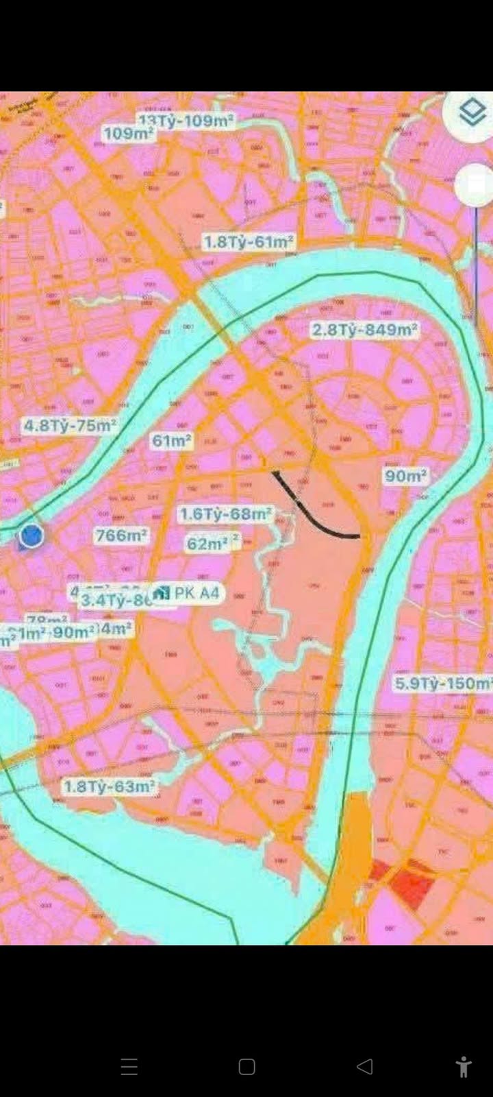 Đất nền view sông Hiệp Hòa, Đồng Nai - 2350m² sổ hồng, giá 70 tỷ