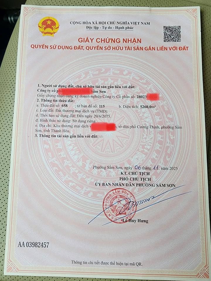 Đất Thương Mại 6800m² Sầm Sơn - Xây Khách Sạn Cao Tầng, Gần Biển