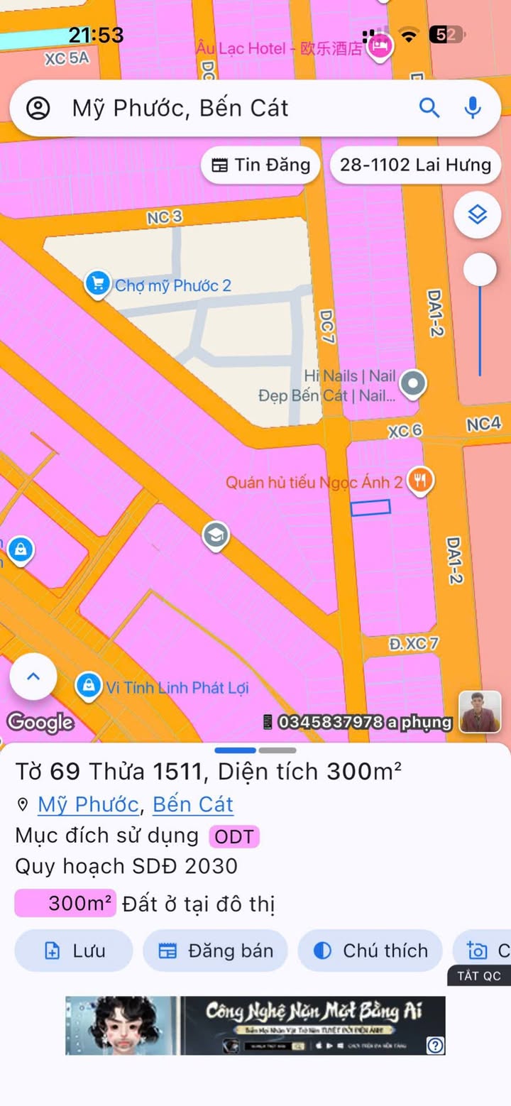 Bán nhà phố Mỹ Phước 2 Bến Cát 300m² - Dòng tiền 25 triệu/tháng!